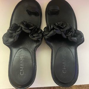 Chanel Camellia Sandals